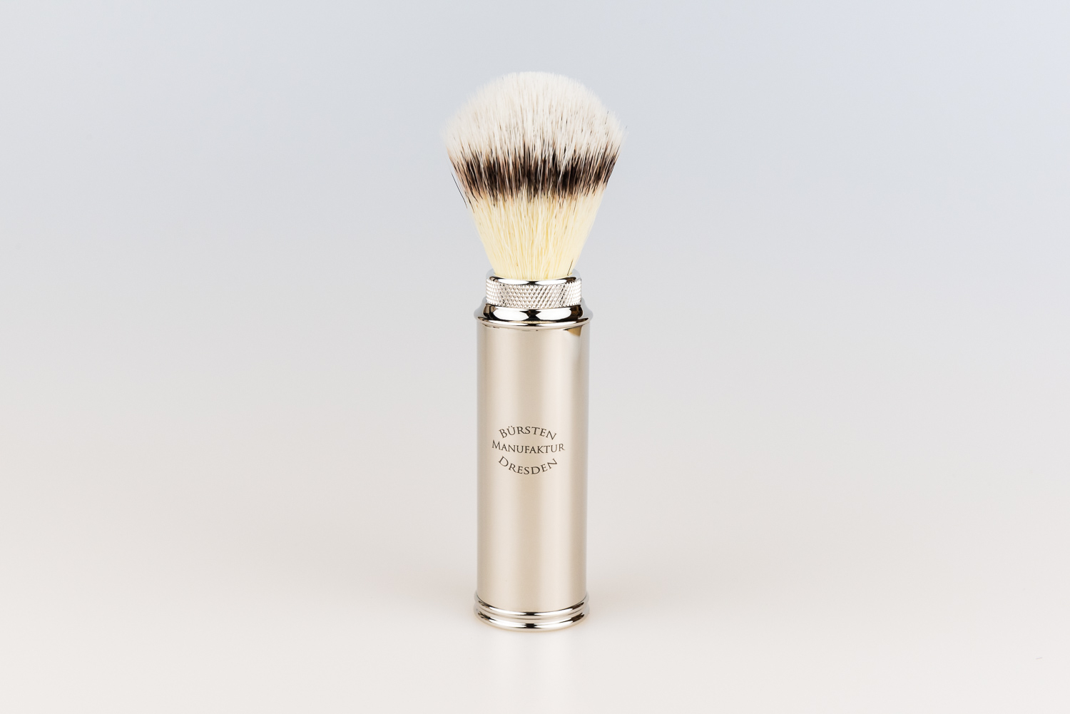 Reise-Rasierpinsel Vegan – Silber